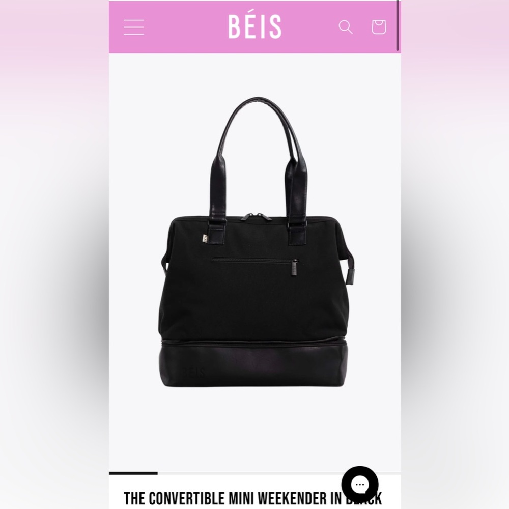 BEIS Convertible Mini Weekender Bag